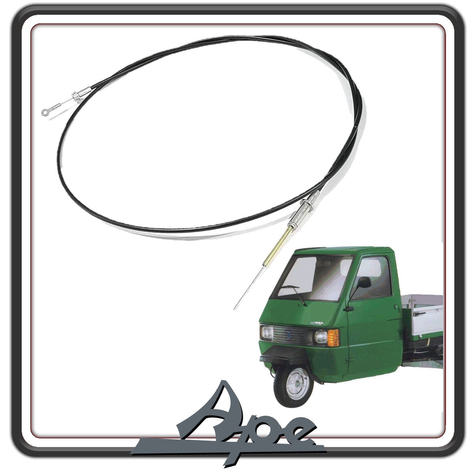 TRASMISSIONE FILO CAVO CAMBIO COMPLETO DI GUAINA PER PIAGGIO APE 703 BENZINA - APE 602