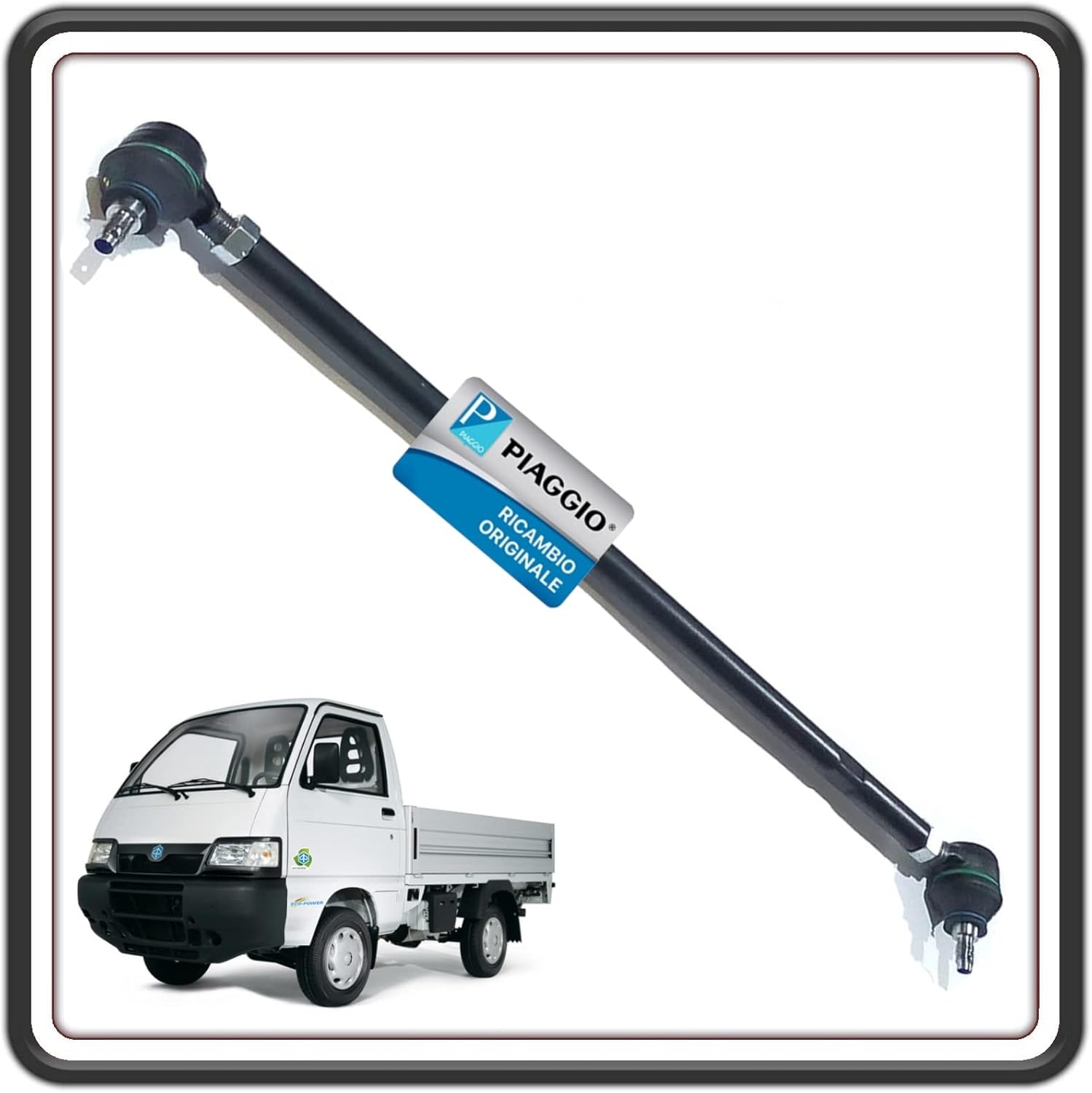 FUSELLO TESTINA TESTINE BARRA STABILIZZATRICE STERZO BRACCIO PER PIAGGIO PORTER FINO AL 2009 - PIAGGIO QUARGO DIESEL ORIGINALE PIAGGIO 652234