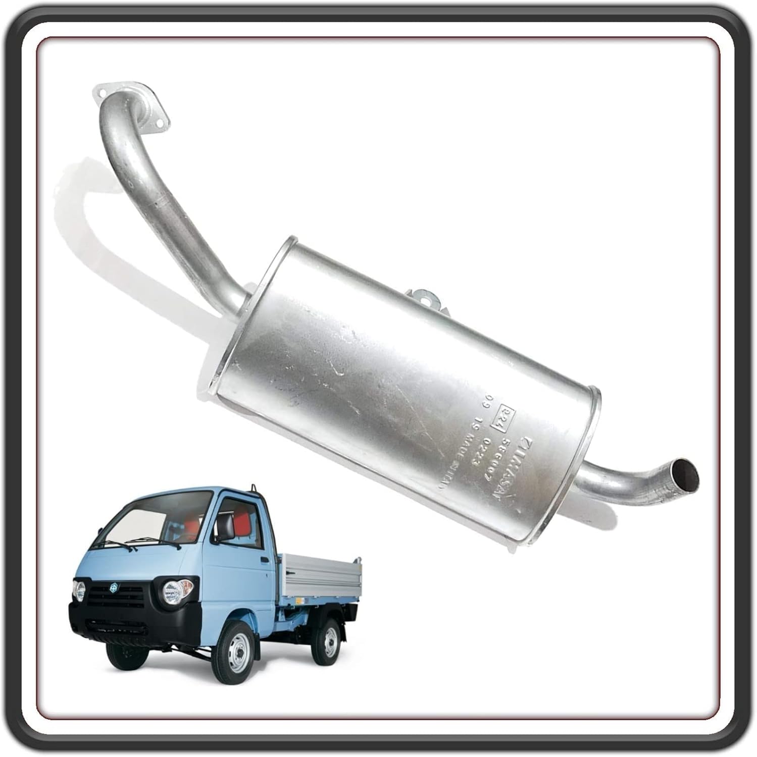 MARMITTA COMPLETA TERMINALE DI SCARICO COMPATIBILE PER PIAGGIO QUARGO DIESEL TUTTI I MODELLI.