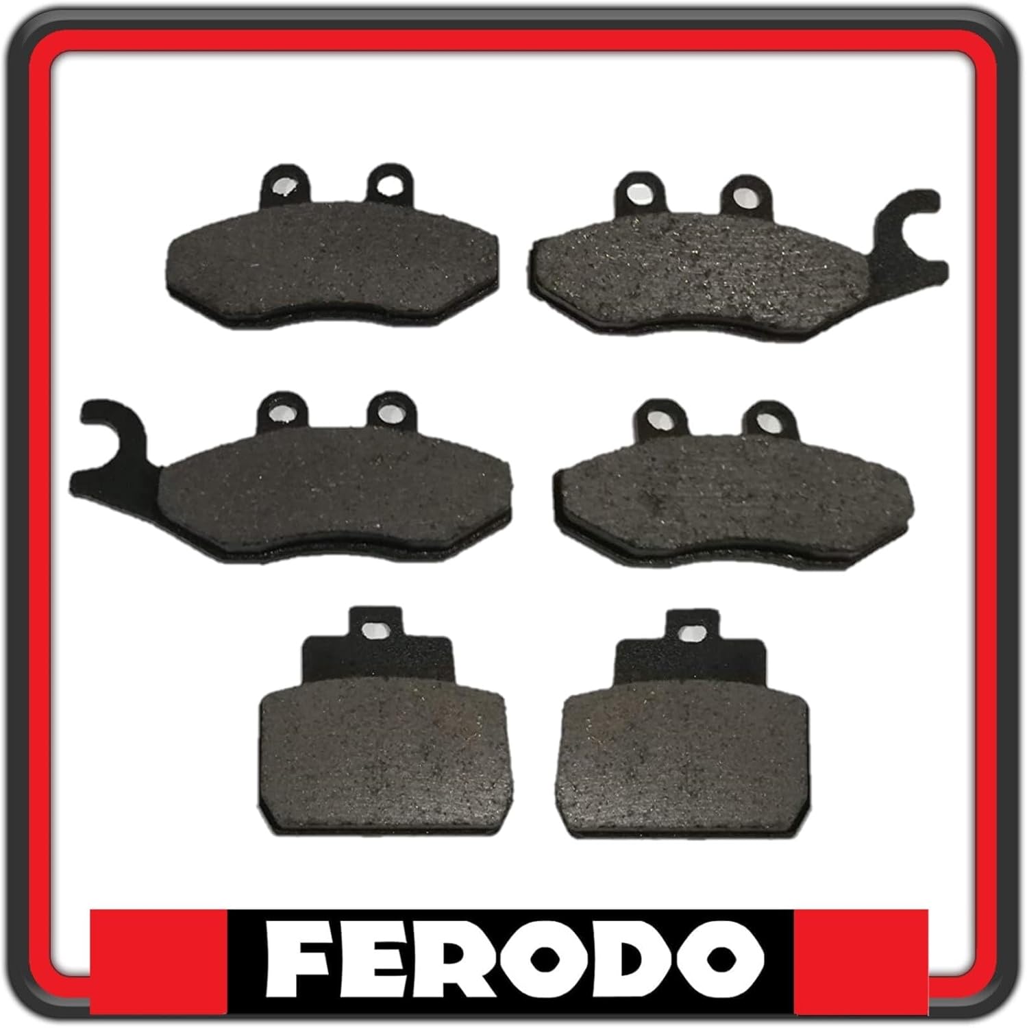 KIT PASTIGLIE PASTICCHE FRENO FERODO ANTERIORI E POSTERIORI PER PIAGGIO X9 250 DAL 2005 IN POI FDB2142 - FDB2186 - FDB2207