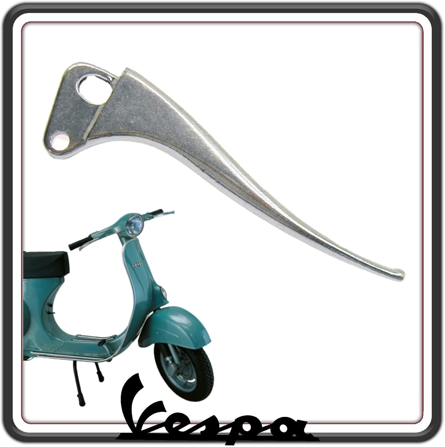 LEVA FRENO O FRIZIONE CROMATA COMPATIBILE PER VESPA 50 L - R - VESPA 125 PRIMAVERA FINO AL 1983