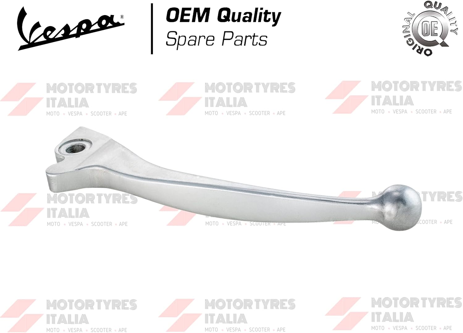 LEVA FRENO CROMATA LATO DESTRO COMPATIBILE PER PIAGGIO VESPA PX SOLO CON CON FRENO A DISCO VERSIONE PASTIGLIE FRENO.