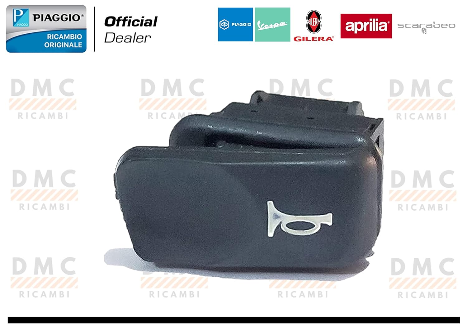 INTERRUTTORE PULSANTE CLACSON CLAXON PIAGGIO VESPA LX 50-125 - 150 - VESPA GTS 125-250 - 300 ORIGINALE PIAGGIO 641743