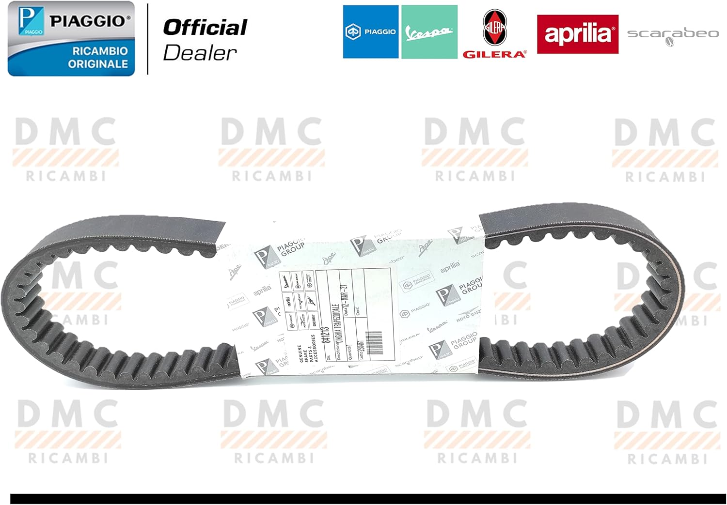 CINGHIA TRASMISSIONE PIAGGIO X7 125 - PIAGGIO X8 125 - X9 125 - PIAGGIO X EVO 125 ORIGINALE PIAGGIO 841213