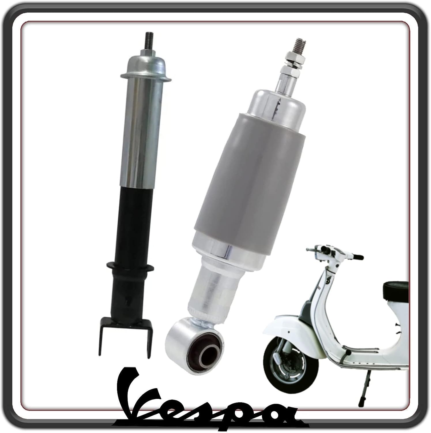 KIT 2 AMMORTIZZATORE AMMORTIZZATORI ANTERIORE E POSTERIORE PER VESPA 50 SPECIAL - 90-125 PRIMAVERA