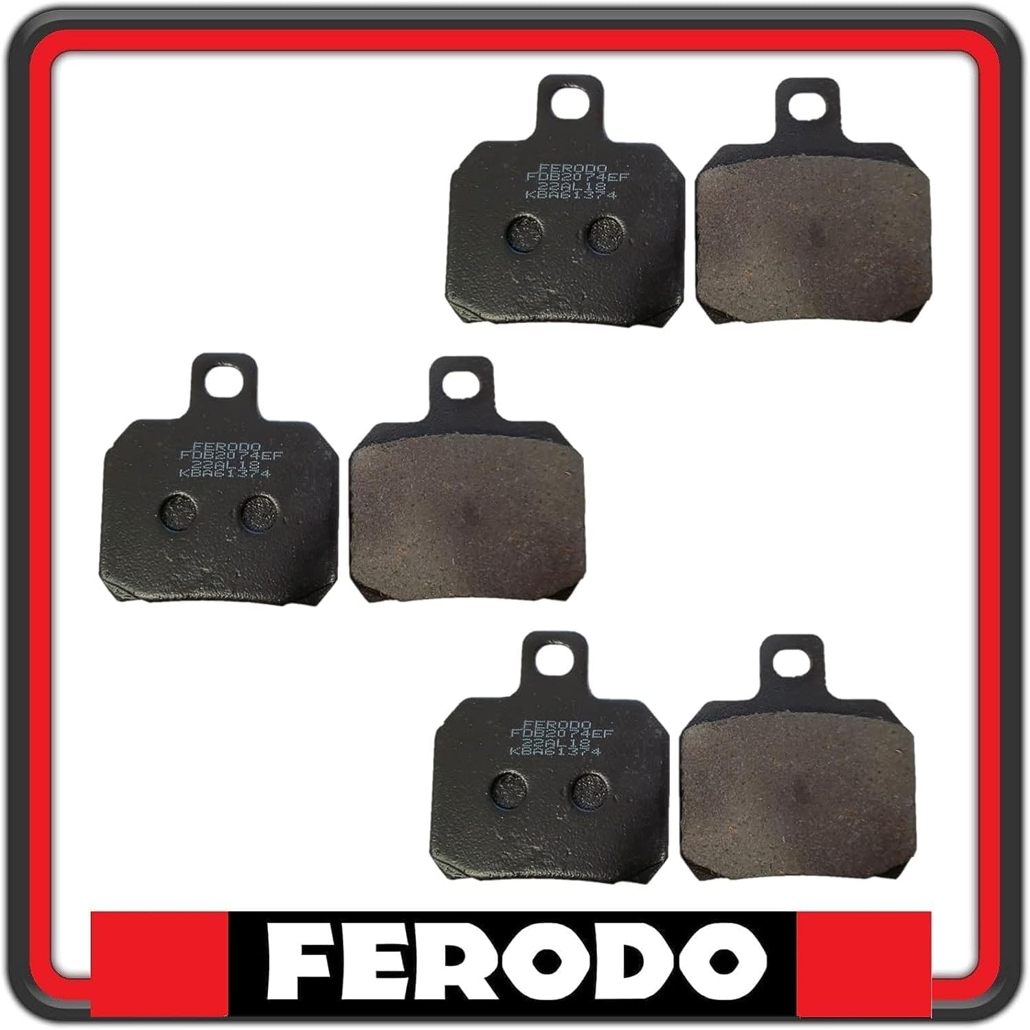 KIT PASTIGLIE FRENO FRENI FERODO PIAGGIO X9 180 - X9 200 - X9 250 FINO AL 2003 - X9 500 FINO AL 2002 FDB2074 X3