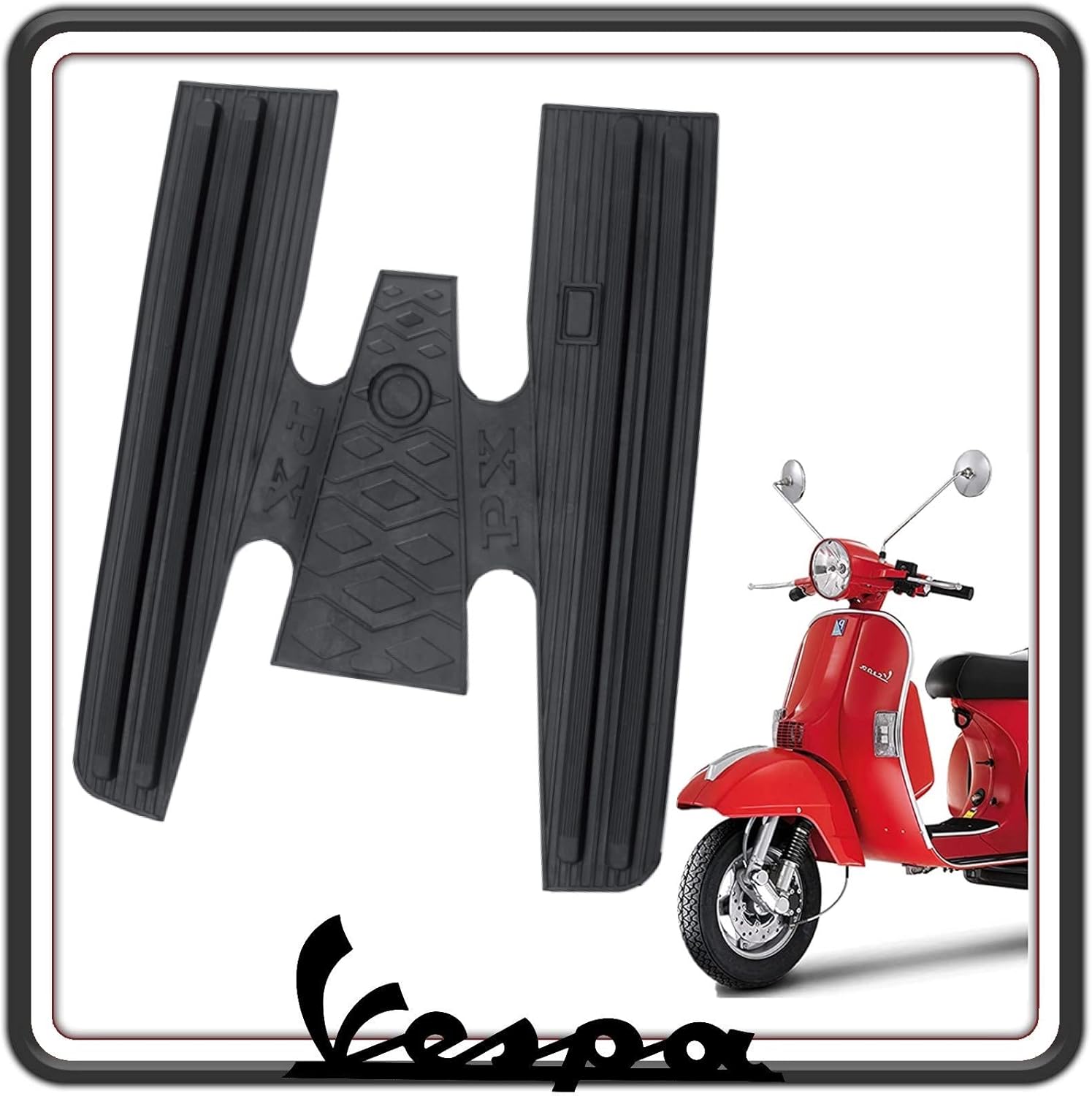 TAPPETO TAPPETINO PEDANA CENTRALE PIAGGIO VESPA PX 125-150 - 200 - VESPA PX PE - VESPA ARCOBALENO - VESPA LML STAR