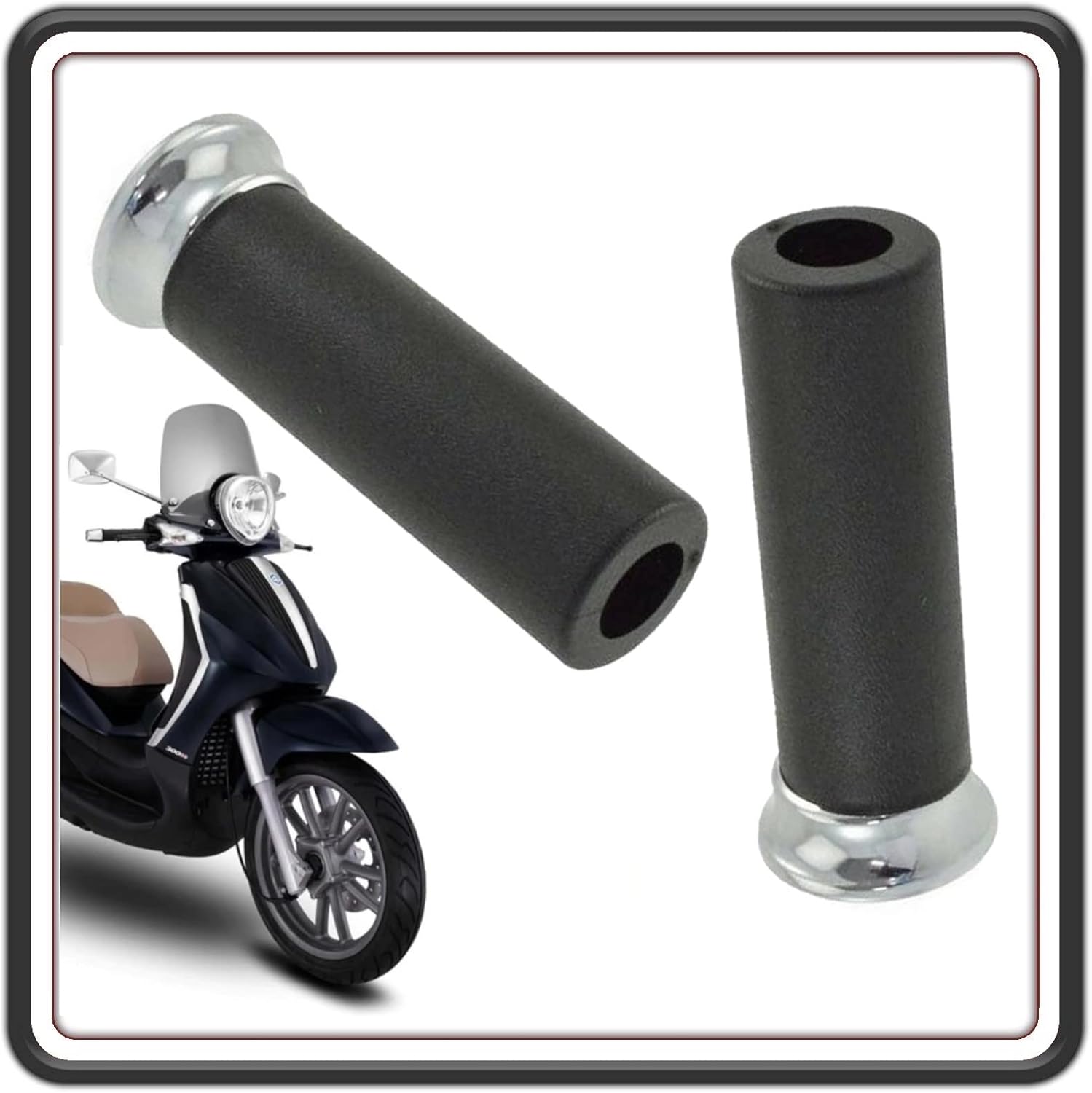 KIT COPPIA 2 MANOPOLE COMPATIBILI CON BEVERLY 250 CRUISER - BEVERLY 500 CRUISER