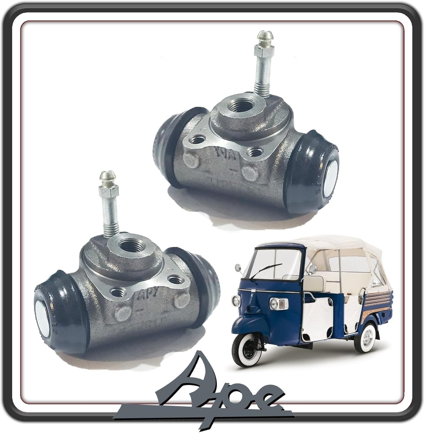 KIT 2 CILINDRETTO CILINDRETTI FRENO POSTERIORE PER PIAGGIO APE CALESSINO - APE CLASSIC 601 ORIGINALE PIAGGIO 632148