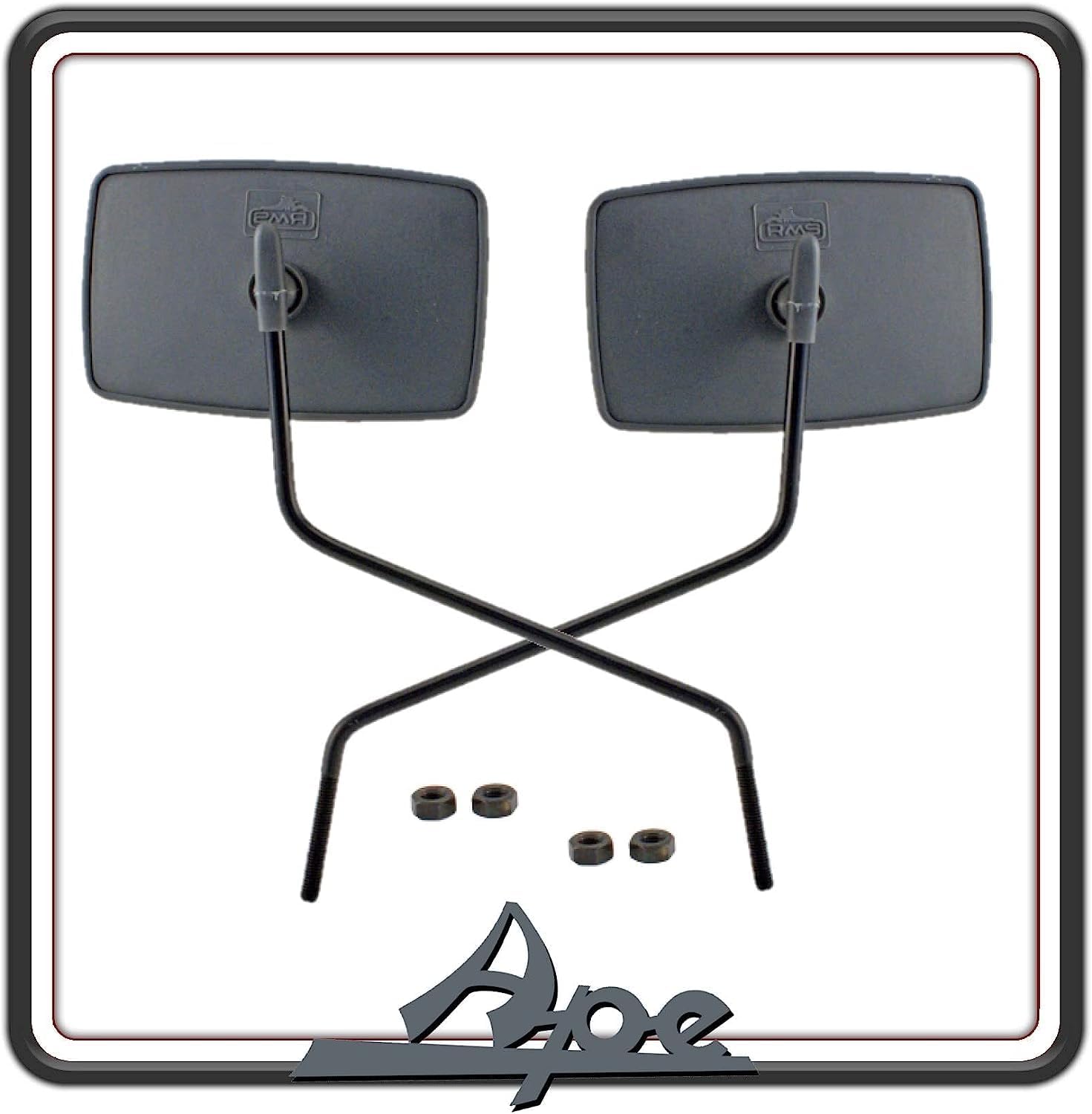 KIT 2 SPECCHIO SPECCHI SPECCHIETTO SPECCHIETTI RETROVISORI COMPATIBILE CON PIAGGIO APE 601