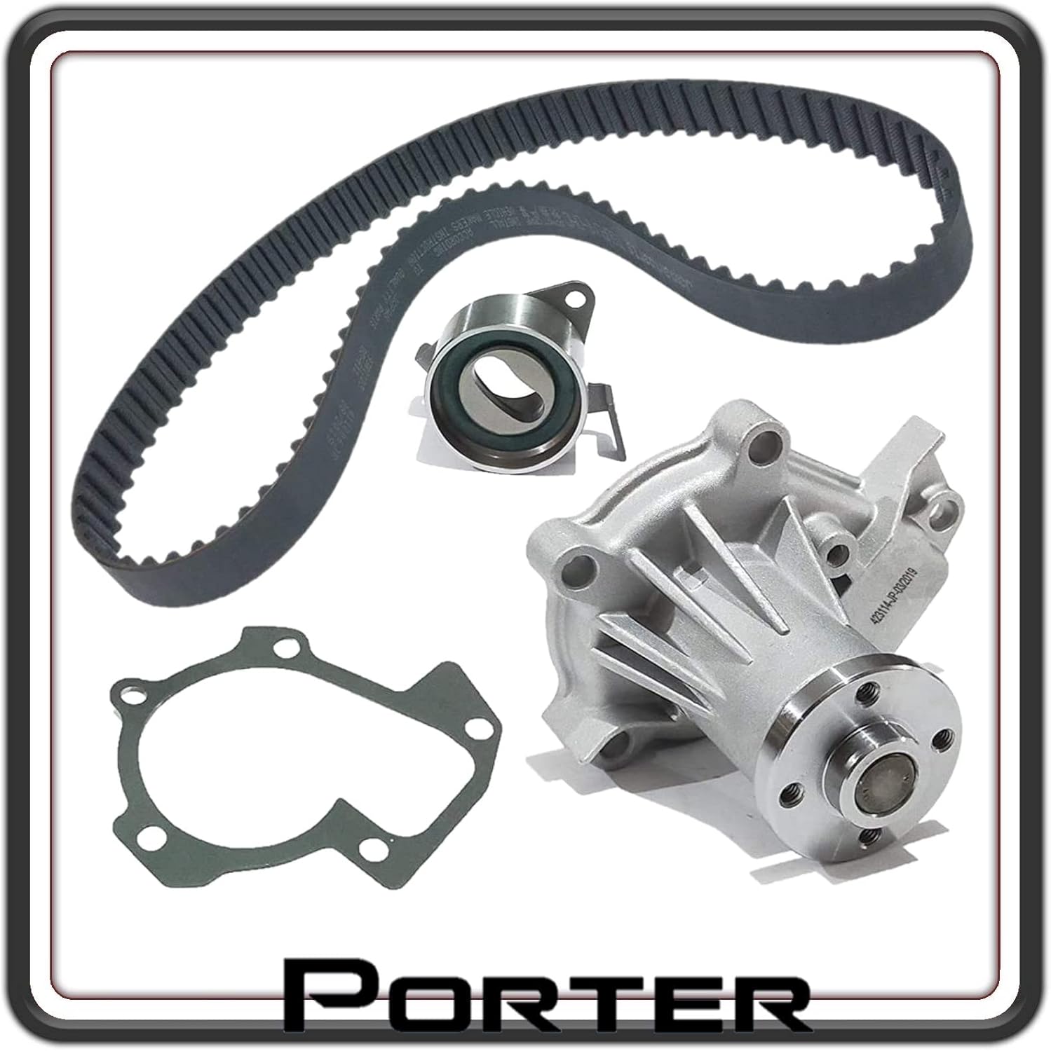 CINGHIA TRASMISSIONE DISTRIBUZIONE COMPLETA DI POMPA ACQUA COMPATIBILE PER PIAGGIO PORTER 1300 16V FINO AL 2009 MOTORE DAIHATSU 48 KW