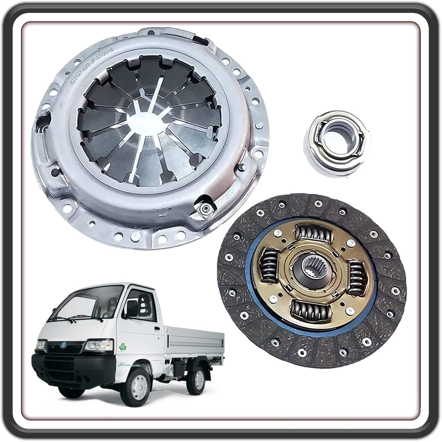 KIT FRIZIONE COMPLETO COMPATIBILE CON PIAGGIO PORTER 1300 16 VALVOLE 48 KW FINO AL 2009