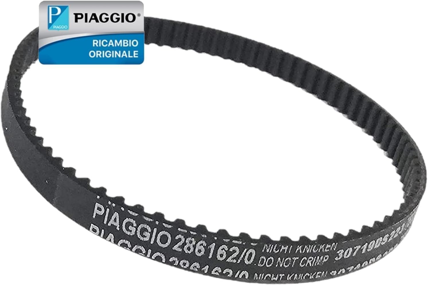 CINGHIA DENTATA MISCELATORE PER PIAGGIO FLY 50 - FREE 50 - LIBERTY 50 FINO AL 2013 - PIAGGIO NRG 50 FINO AL 2017 - SFERA 50 - TYPHOON 50 FINO AL 2016 - VESPA LX 50 - ZIP 50 - ZIP RST - ZIP SP ORIGINALE PIAGGIO 286162