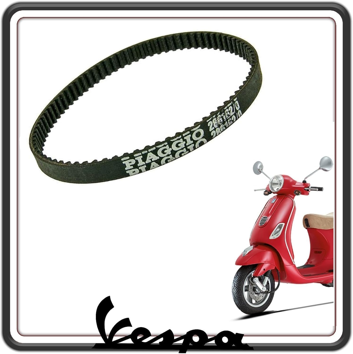 CINGHIA DENTATA MISCELATORE PER PIAGGIO FLY 50 - FREE 50 - LIBERTY 50 FINO AL 2013 - PIAGGIO NRG 50 FINO AL 2017 - SFERA 50 - TYPHOON 50 FINO AL 2016 - VESPA LX 50 - ZIP 50 - ZIP RST - ZIP SP ORIGINALE PIAGGIO 286162