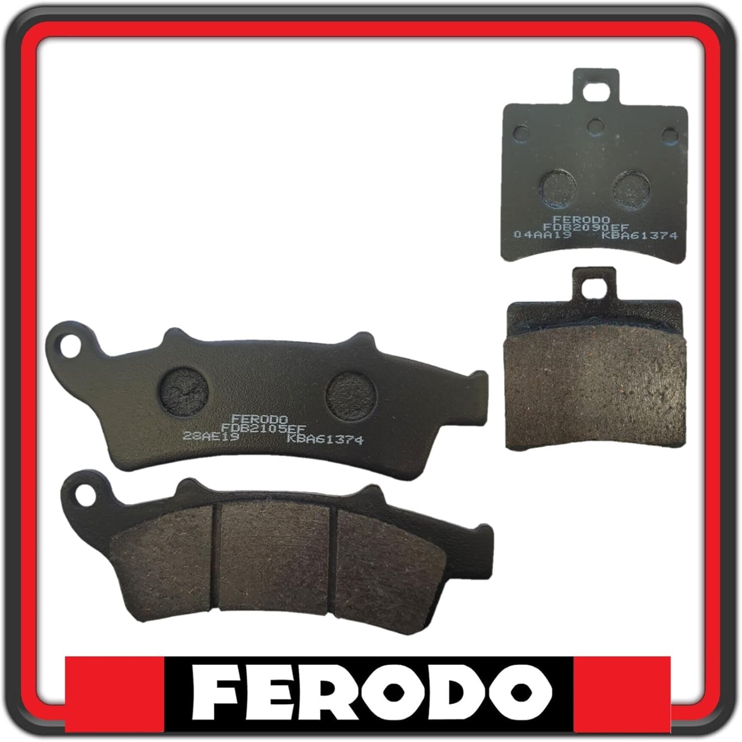 KIT PASTIGLIE FRENO FERODO COMPATIBILI CON APRILIA SCARABEO 125 STREET DAL 2007 IN POI - SCARABEO 125 GT DAL 2004 IN POI - SCARABEO 200 DAL 2008 IN POI - SCARABEO 250 DAL 2004 AL 2007 - SCARABEO 300 DAL 2010 IN POI FDB2105 - FDB2090