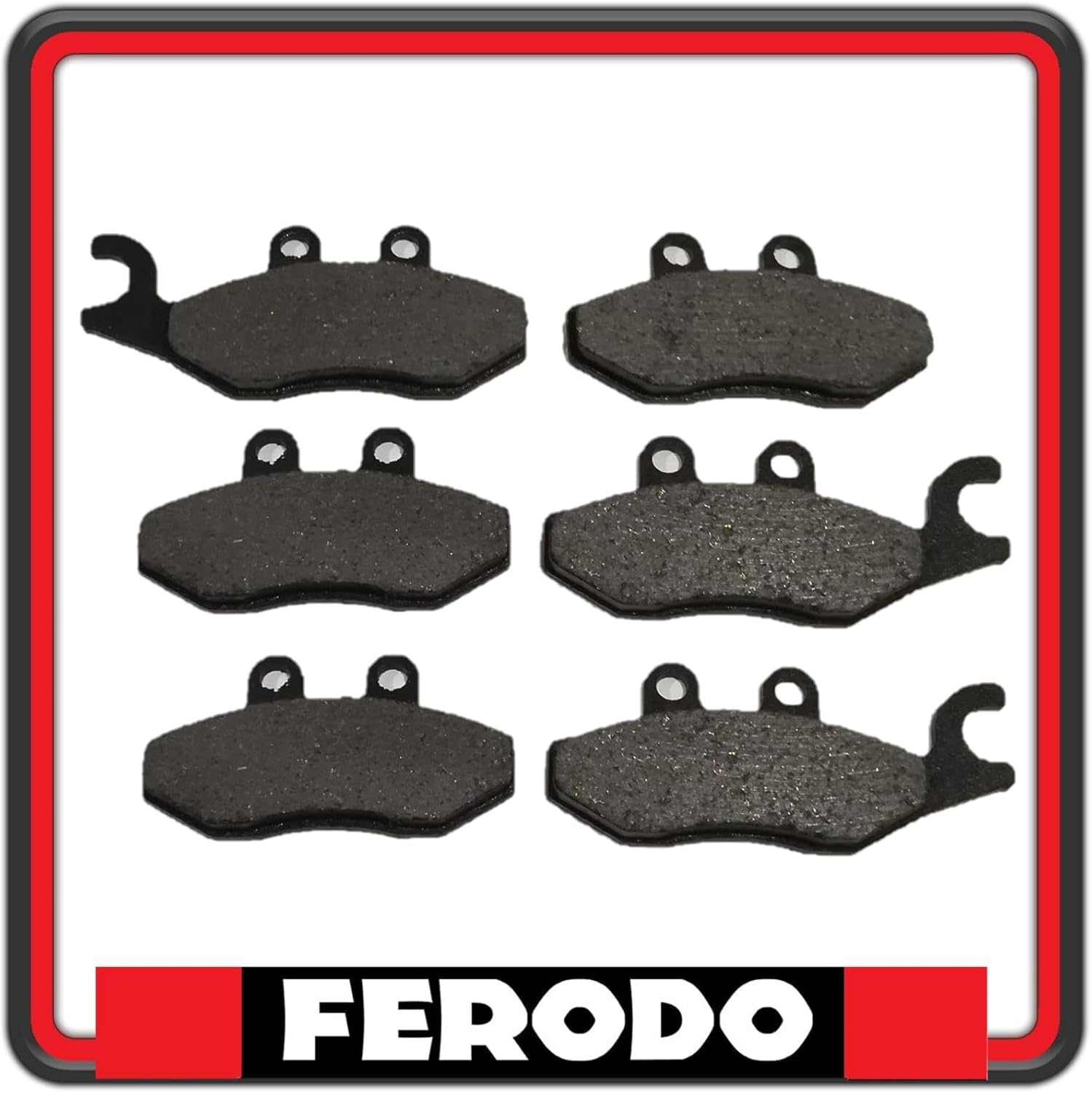 KIT PASTIGLIE PASTICCHE FRENO FERODO PIAGGIO X10 125 - X10 350 - X10 500 FDB2142 - FDB2186 X2