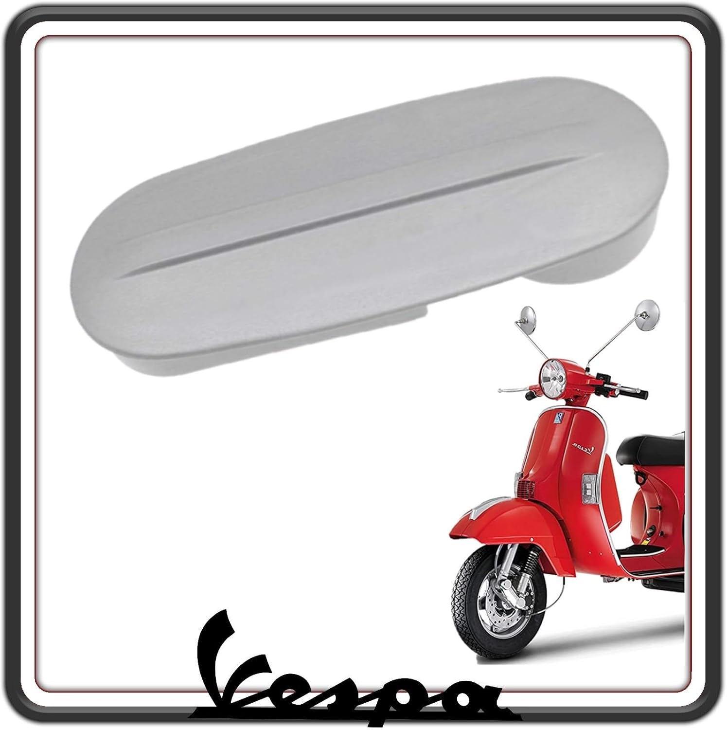 COPRIFORCELLA COPERCHIO MOLLEGGIO COPRIMOLLEGGIO COPRI FORCELLA GRIGIO IN PLASTICA COMPATIBILE CON PIAGGIO VESPA PX - VESPA ARCOBALENO.