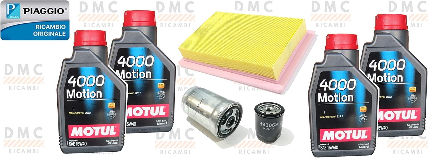 KIT TAGLIANDO COMPLETO PER PIAGGIO PORTER 1200 1400 DIESEL ORIGINALE PIAGGIO