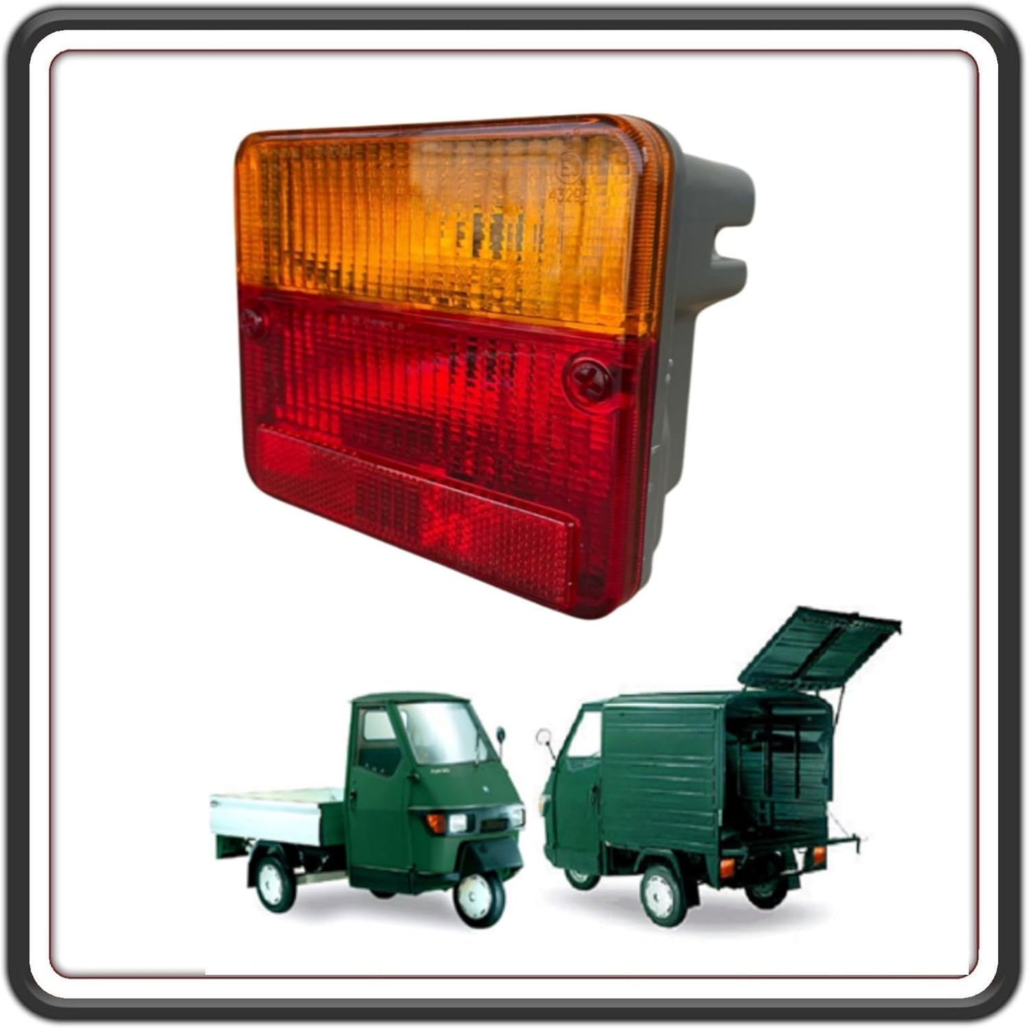 FANALE FANALINO FARO POSTERIORE STOP COMPLETO APE 50 MIX 2T DAL 1998 AL 2008 - APE RST MIX 50 DAL 1999 AL 2003 - APE 50 DAL 2009 AL 2017 - APE 50 2T E4 DAL 2018 AL 2022 ORIGINALE PIAGGIO 567192