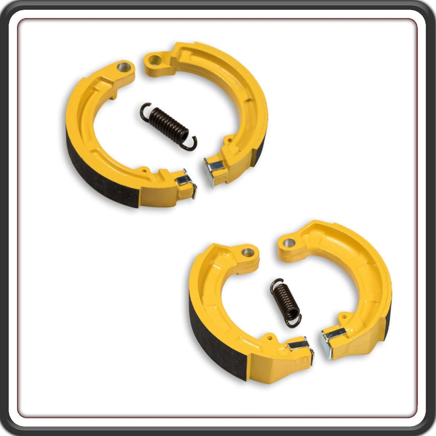 KIT GANASCE CEPPI FRENO FRENI ANTERIORE + POSTERIORE MALOSSI COMPATIBILI PER PIAGGIO VESPA 50 SPECIAL - VESPA ET3 PRIMAVERA 125 2T - VESPA PRIMAVERA 125 2T 6217603-6217604