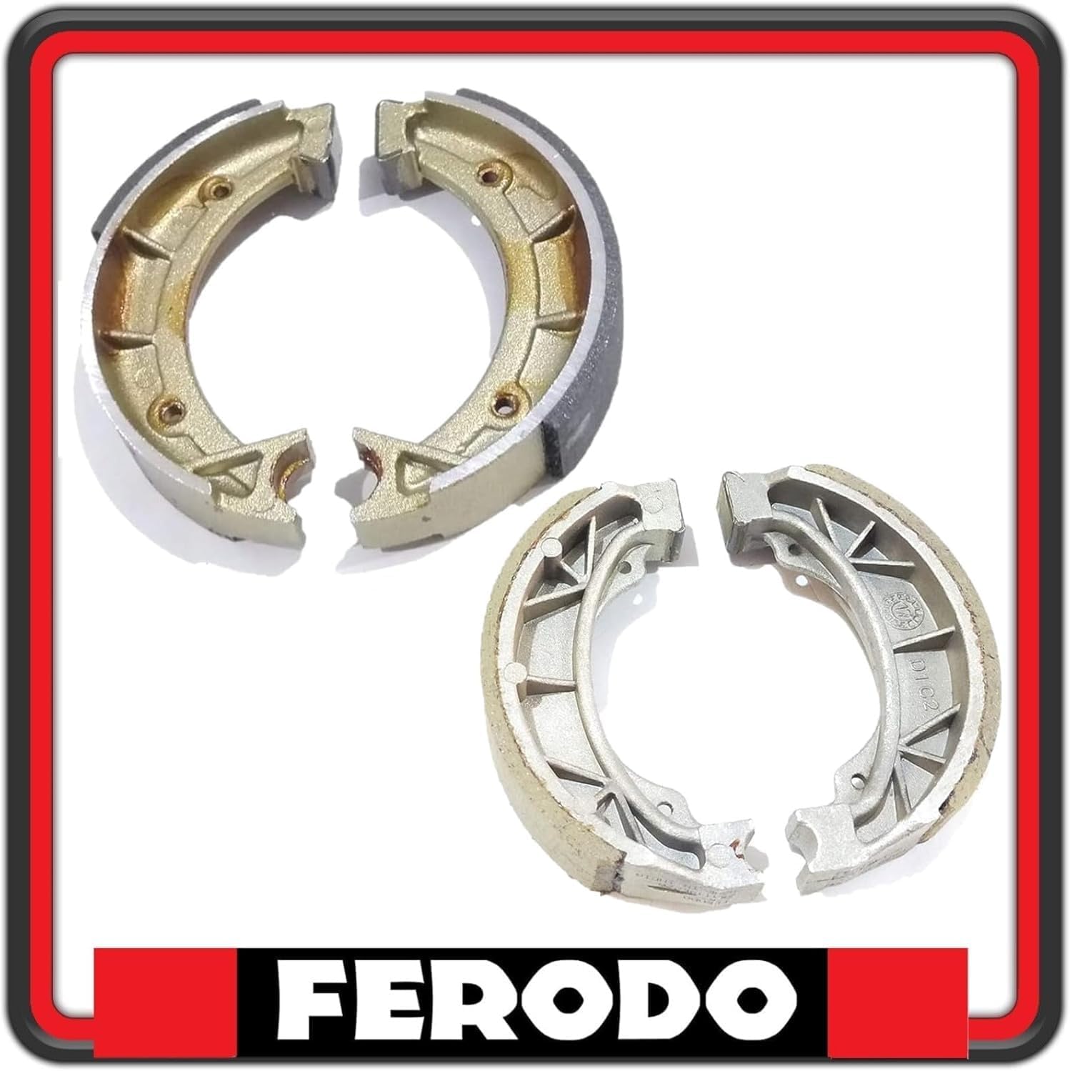 KIT GANASCE FRENO ANTERIORE + POSTERIORE FERODO COMPATIBILI CON APRILIA SCARABEO 50 FINO AL 1995 FSB939 - FSB704