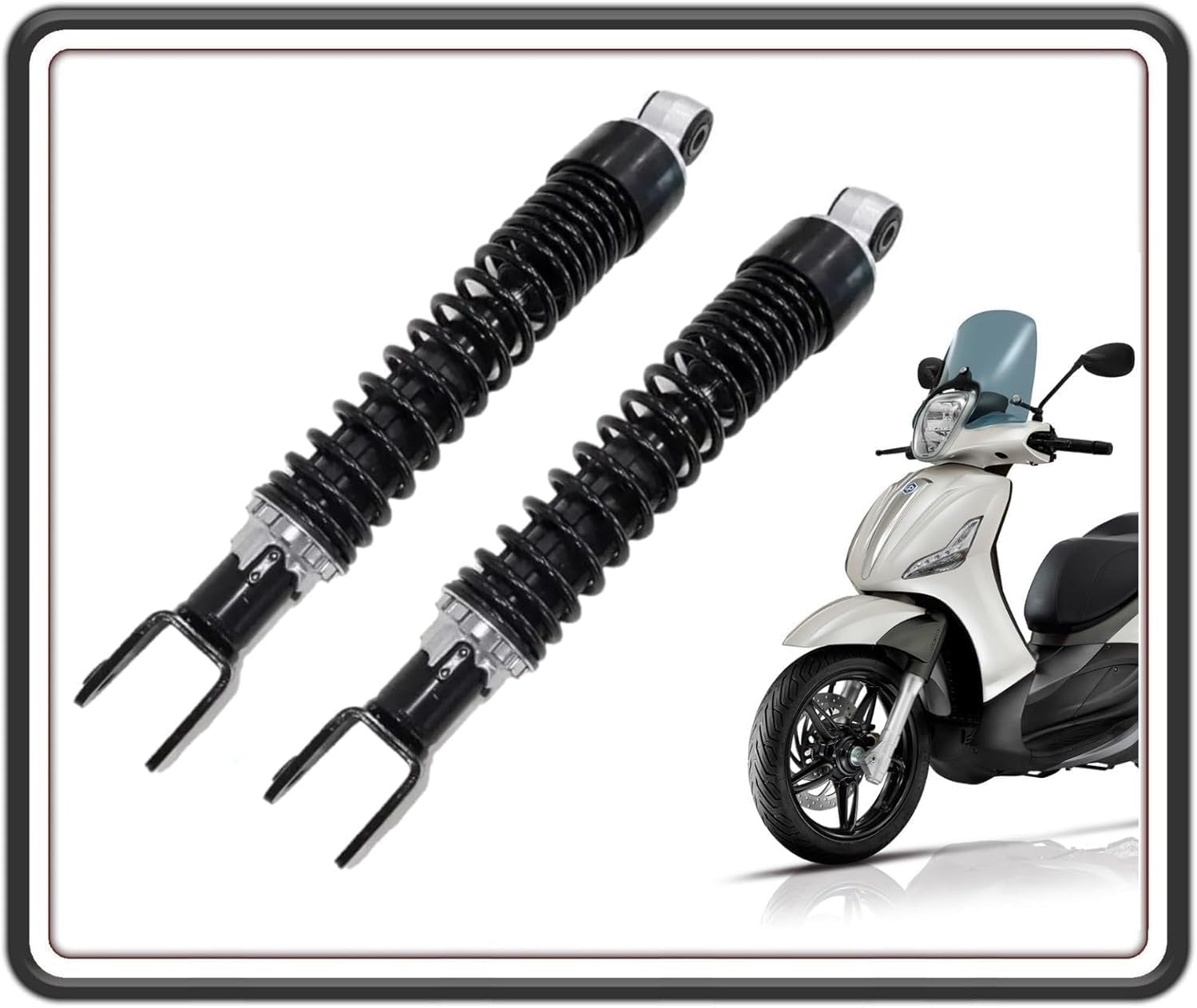 KIT COPPIA 2 AMMORTIZZATORE AMMORTIZZATORI SOSPENSIONI POSTERIORI PER PIAGGIO BEVERLY 350 DAL 2011 AL 2014 - BEVERLY 350 DAL 2016 AL 2020 - BEVERLY 350 SPORT TOURING ORIGINALE PIAGGIO 58613R