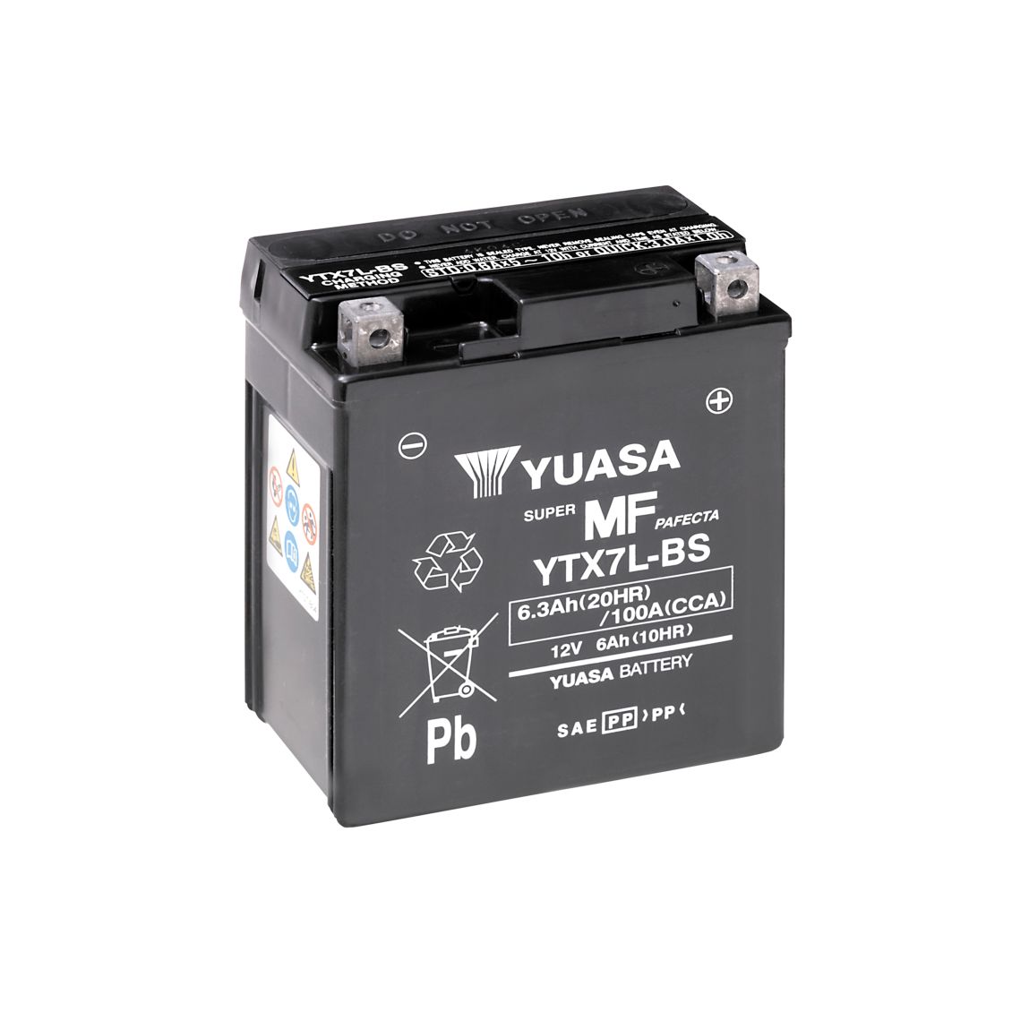 Batteria Yuasa YTX7L-BS 12V 6.3Ah 100A AGM Senza Manutenzione