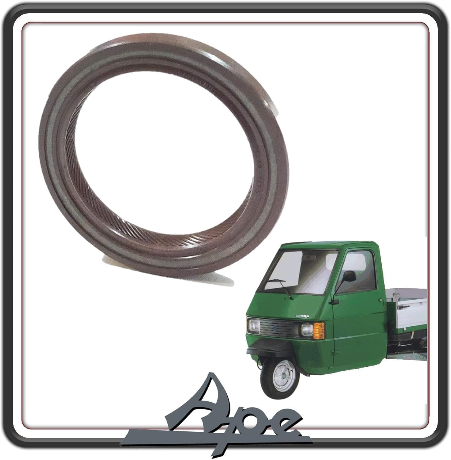 PARAOLIO ANELLO DI TENUTA LATO VOLANO PER PIAGGIO APE 703 DIESEL - APE POKER DIESEL BENZINA - APE CAR ORIGINALE PIAGGIO 169360