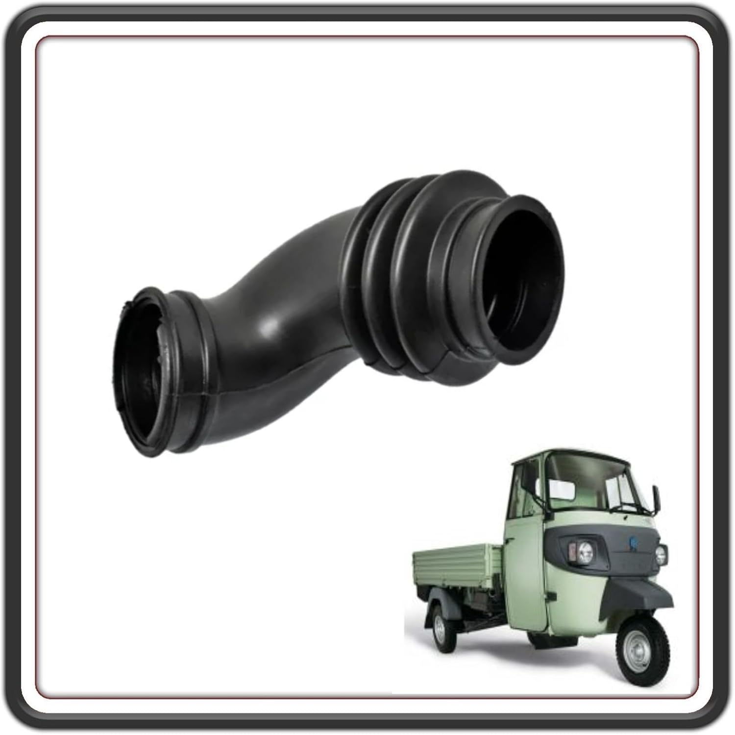 MANICOTTO SOFFIETTO ASPIRAZIONE ARIA FRA DEPURATORE E CARBURATORE COMPATIBILE CON PIAGGIO APE 501-601 2° SERIE