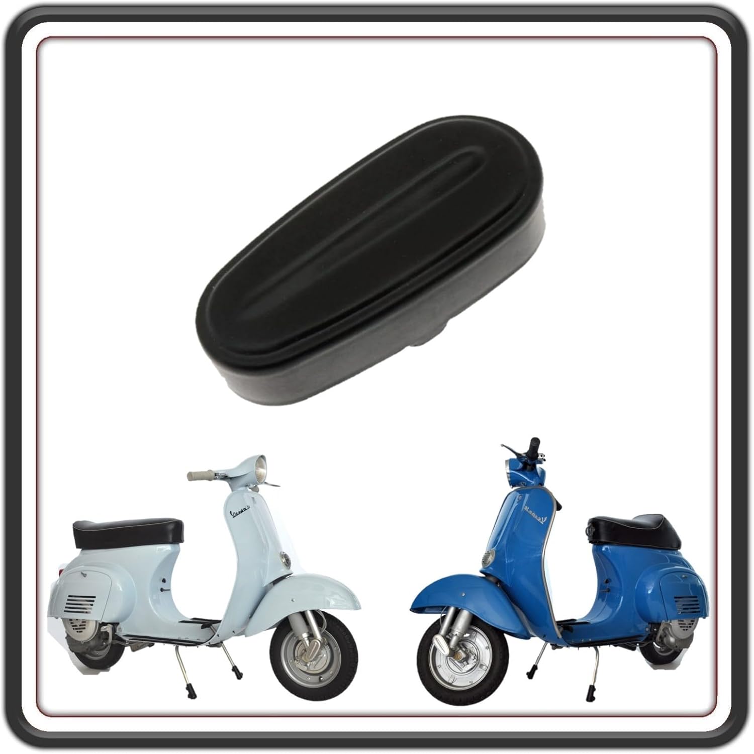 COPRIMOLLEGGIO COPRI MOLLEGGIO COPERCHIO FORCELLA COPRIFORCELLA NERO COMPATIBILE PER PIAGGIO VESPA 50 SPECIAL - VESPA L - R - N - VESPA 125 ET3 PRIMAVERA