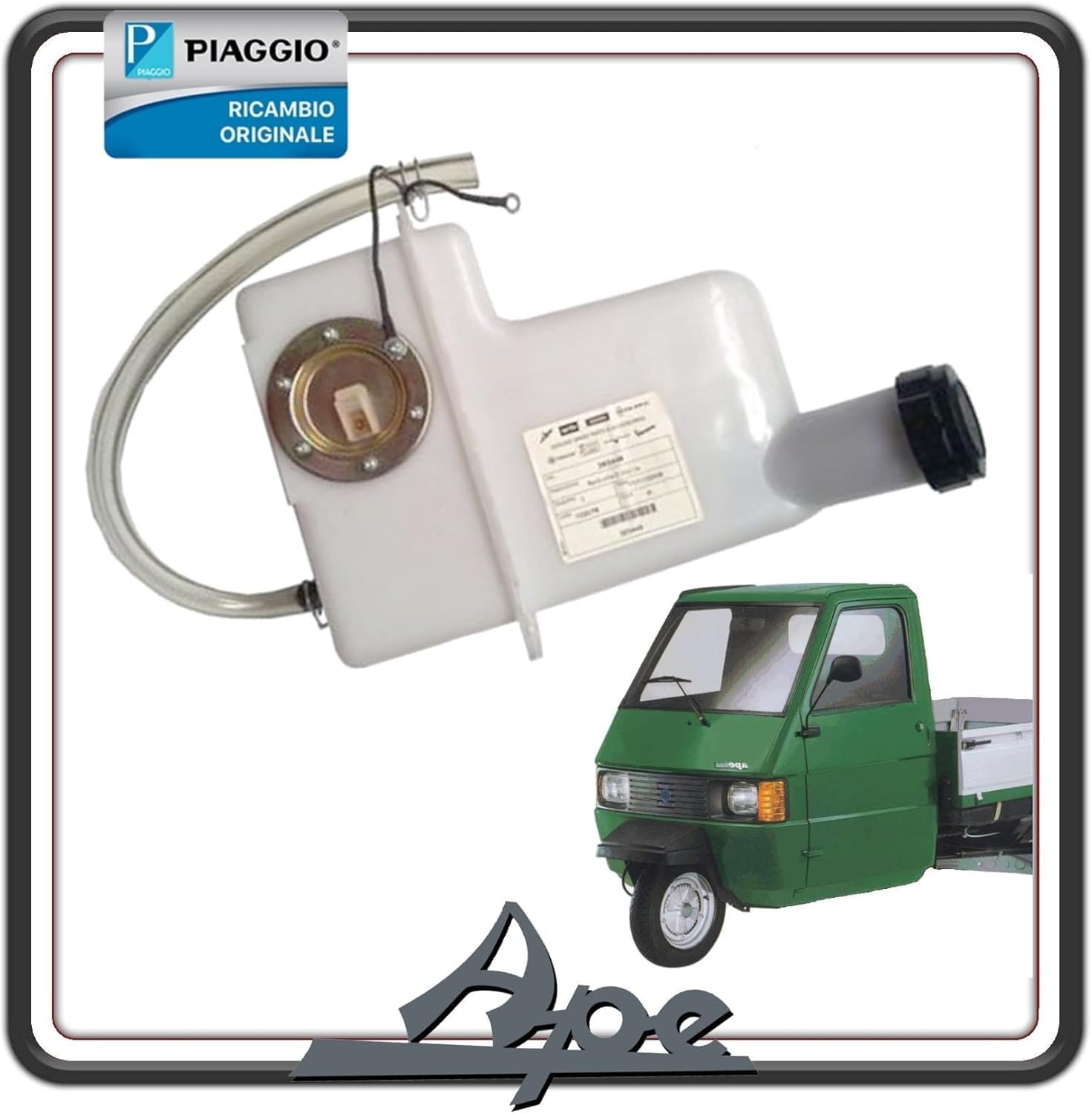 SERBATOIO VASCHETTA OLIO MISCELA PER PIAGGIO APE TM 703 - APE 601 - APE 602 - APE 501 - APE CAR ORIGINALE PIAGGIO 2634496