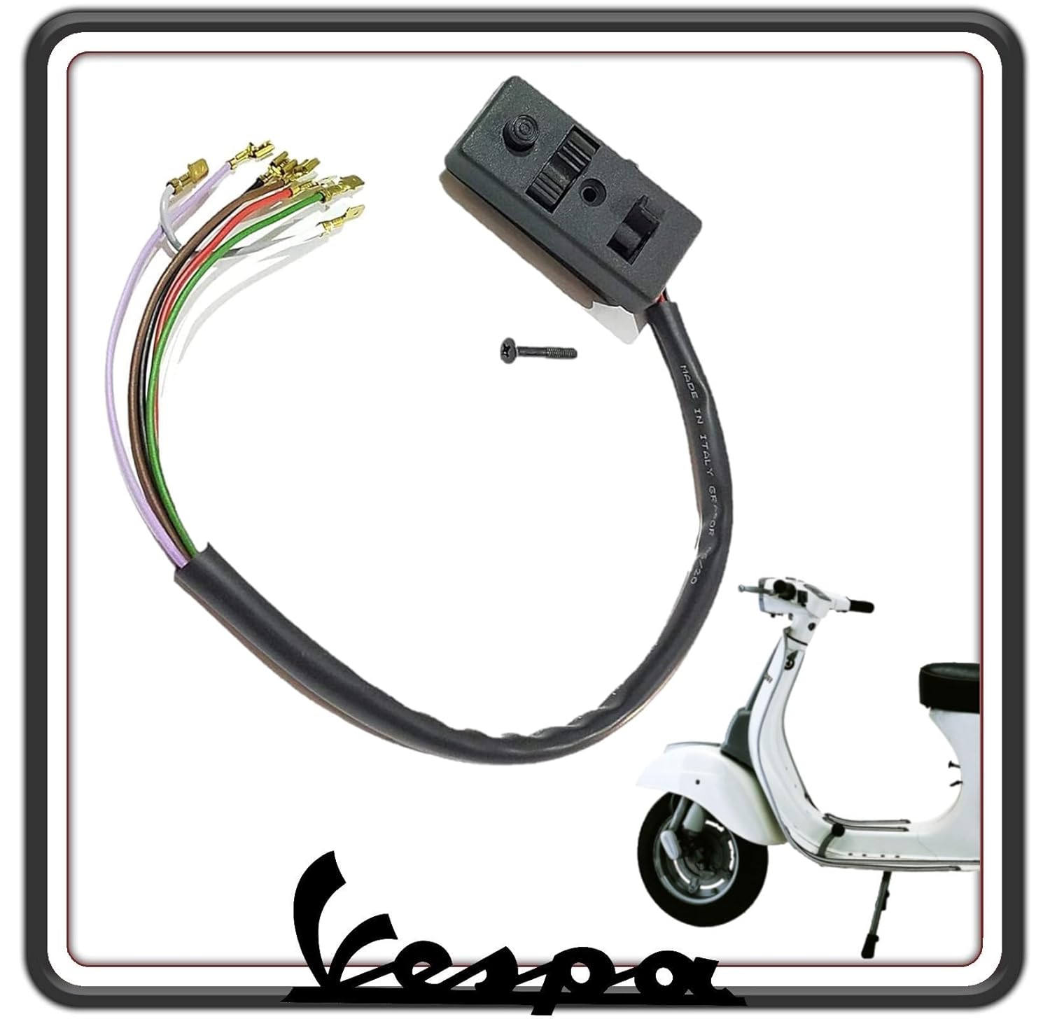 COMMUTATORE DEVIATORE PULSANTI PULSANTE LUCI DEVIOLUCI DEVIO LUCI PER PIAGGIO VESPA 50 SPECIAL ORIGINALE PIAGGIO 123152