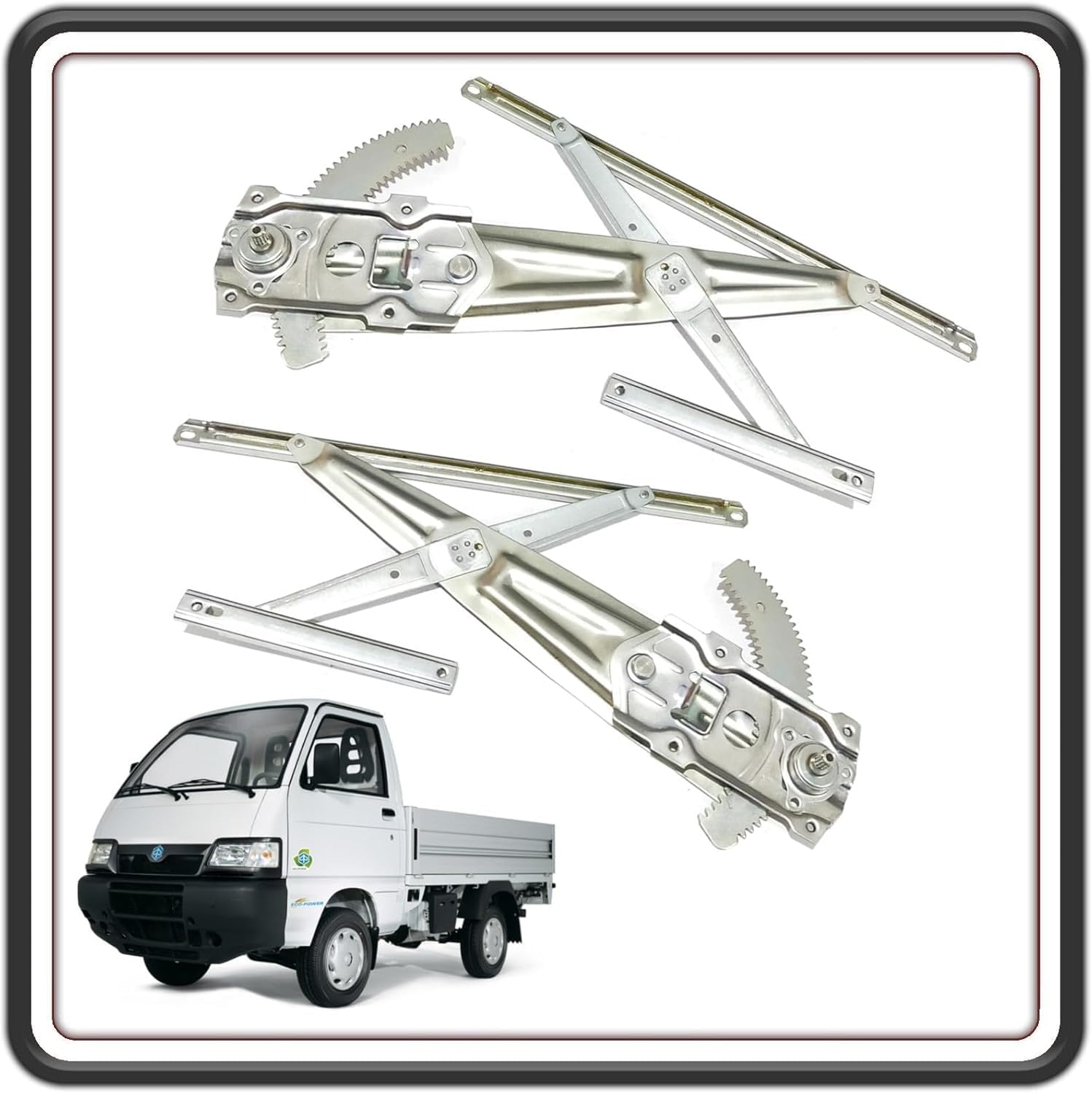 KIT COPPIA DUE ALZAVETRO ALZAVETRI ALZACRISTALLO PORTER 1300 BENZINA FINO AL 2009 MOTORE DAIHATSU - PORTER 1200 1400 DIESEL FINO AL 2005 - QUARGO DIESEL ORIGINALI PIAGGIO 56582R - 56581R.