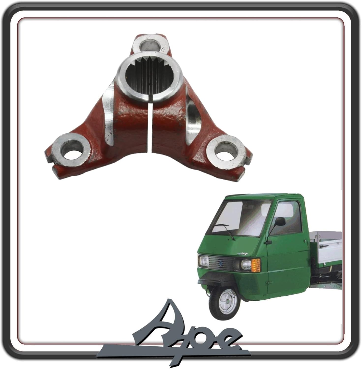 MOZZO MOZZETTO CROCIERA SEMIASSE FORO DA 10 MM PER PIAGGIO APE 501-600 - 601 - PIAGGIO APE TM 703 - APE 602 - PIAGGIO APE CALESSINO - APE CLASSIC ORIGINALE PIAGGIO 111498