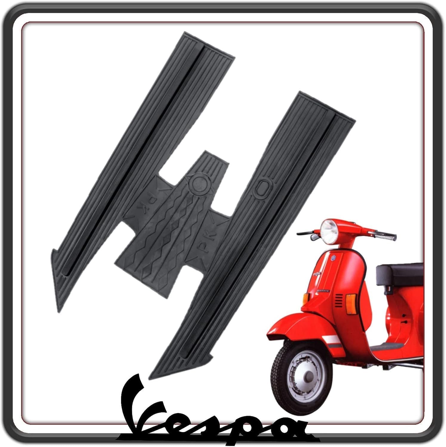 TAPPETO TAPPETINO PEDANA CENTRALE COMPATIBILE PER PIAGGIO VESPA PK 50 - PK 50 S - PK 50 ELESTART