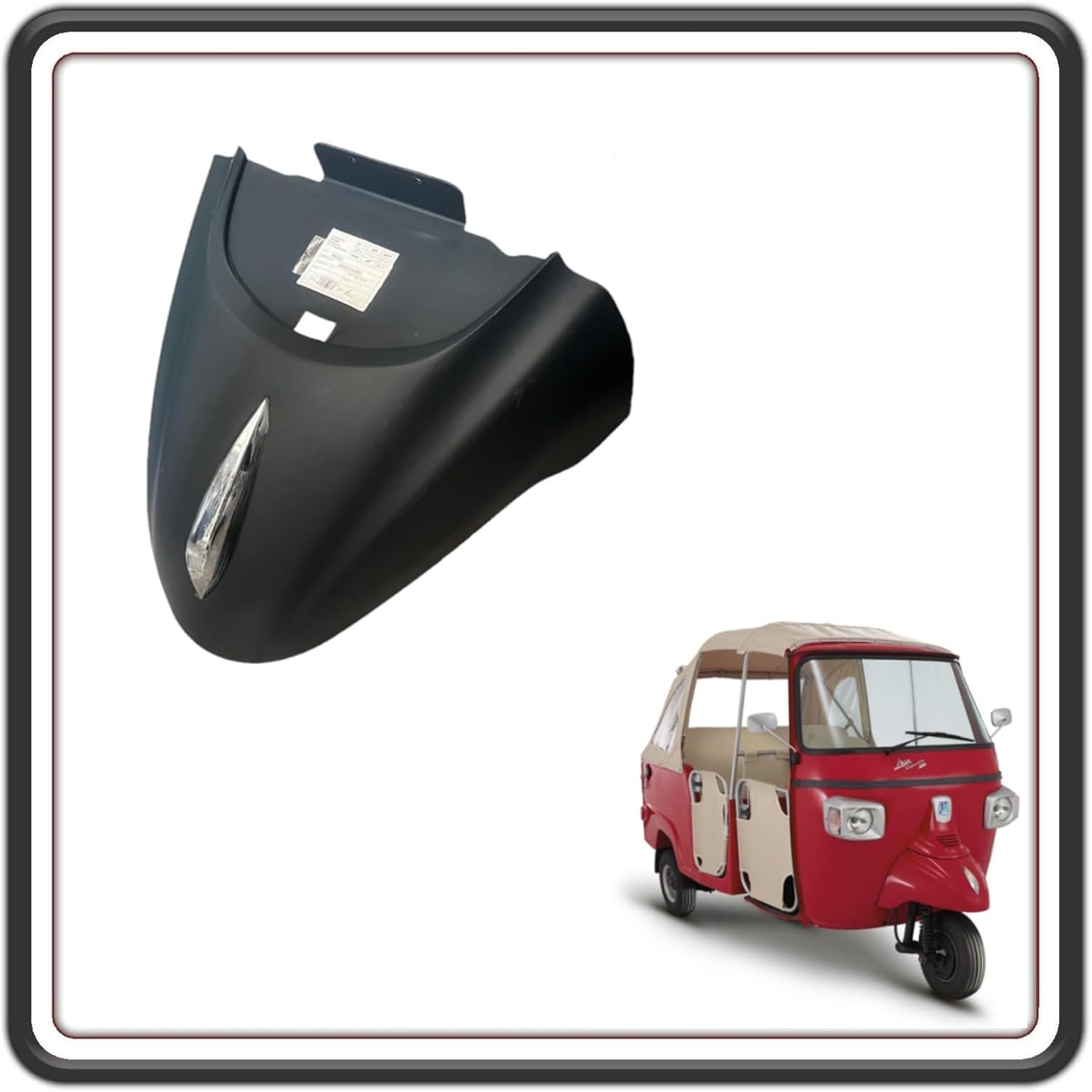 PARAFANGO PARASCHIZZI PARA SCHIZZI GREZZO ANTERIORE COMPLETO DI CRESTA PER PIAGGIO APE CALESSINO BENZINA DAL 2013 AL 2017 ORIGINALE PIAGGIO B024452