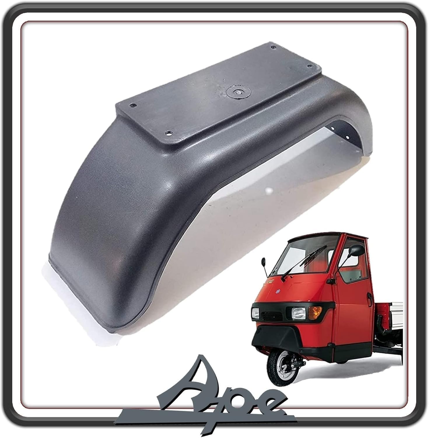 PARAFANGO PARASCHIZZI POSTERIORE LATO DESTRO O SINISTRO COMPATIBILE PER PIAGGIO APE 50 TUTTE LE VERSIONI.