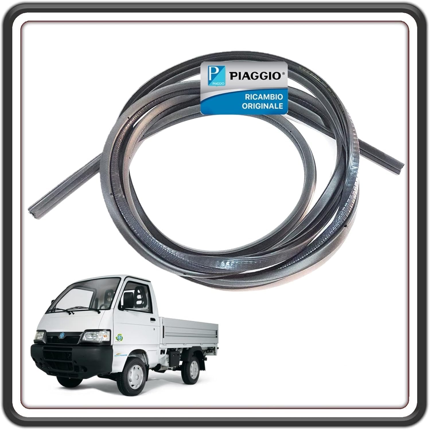 GUARNIZIONE PORTA PORTIERA SPORTELLO PER PIAGGIO PORTER TUTTI I MODELLI - PIAGGIO QUARGO TUTTE LE VERSIONI ORIGINALE PIAGGIO 6786187Z01000
