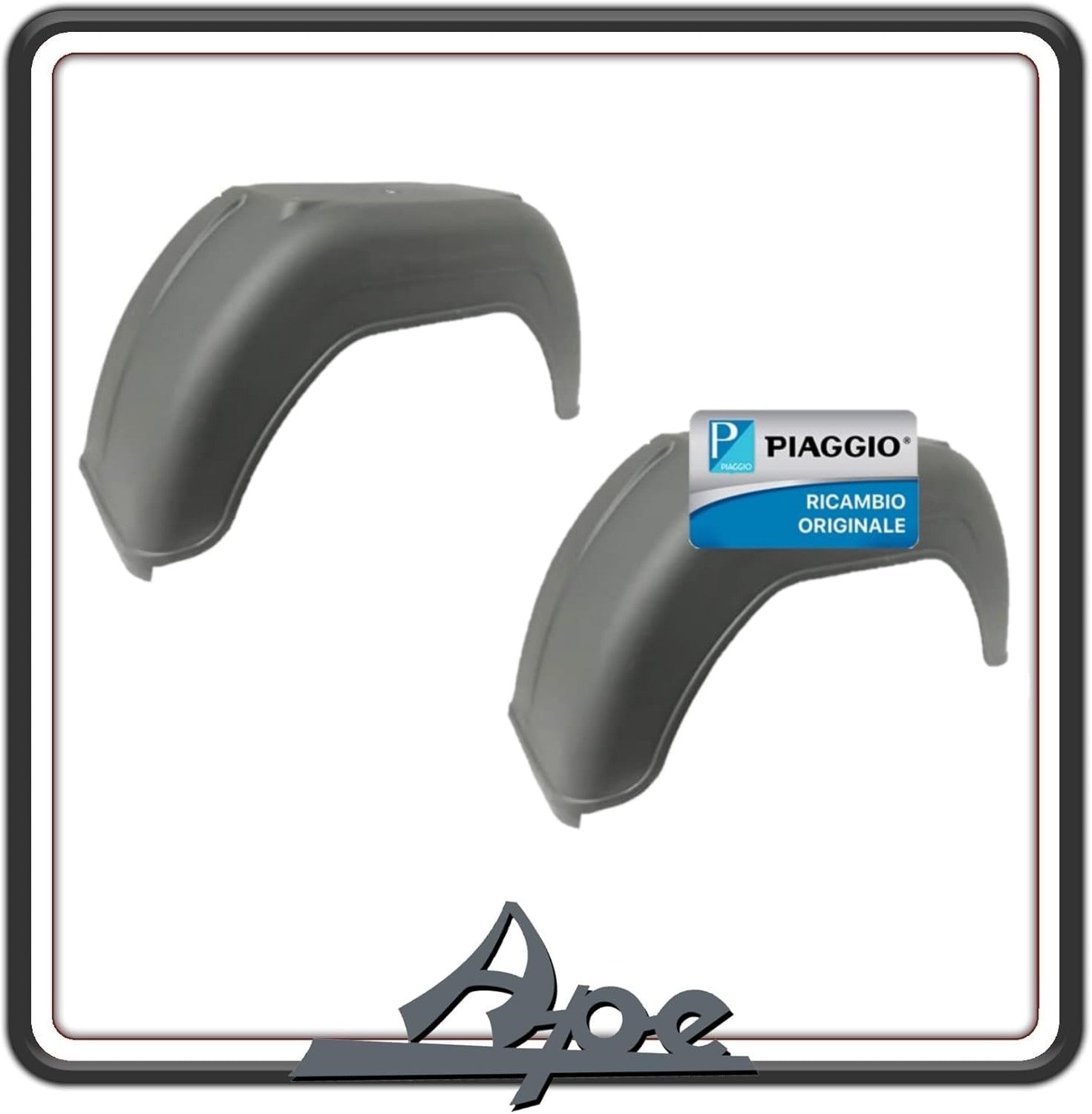 KIT COPPIA 2 PARAFANGO PARAFANGHI POSTERIORI PER PIAGGIO APE 500 - APE 501 - APE 600 - APE 601 - APE CLASSIC 601 ORIGINALI PIAGGIO 1821495