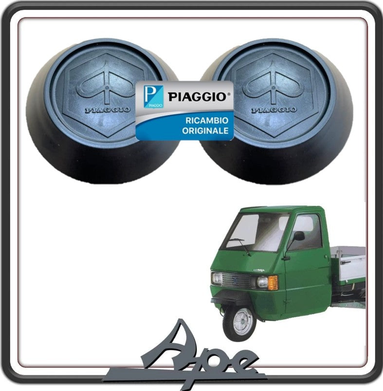 KIT DUE TAPPO TAPPI COPERCHIO COPERCHI MOZZO COPRI MOZZO RUOTA PER PIAGGIO APE TM 703 ORIGINALE PIAGGIO 566122