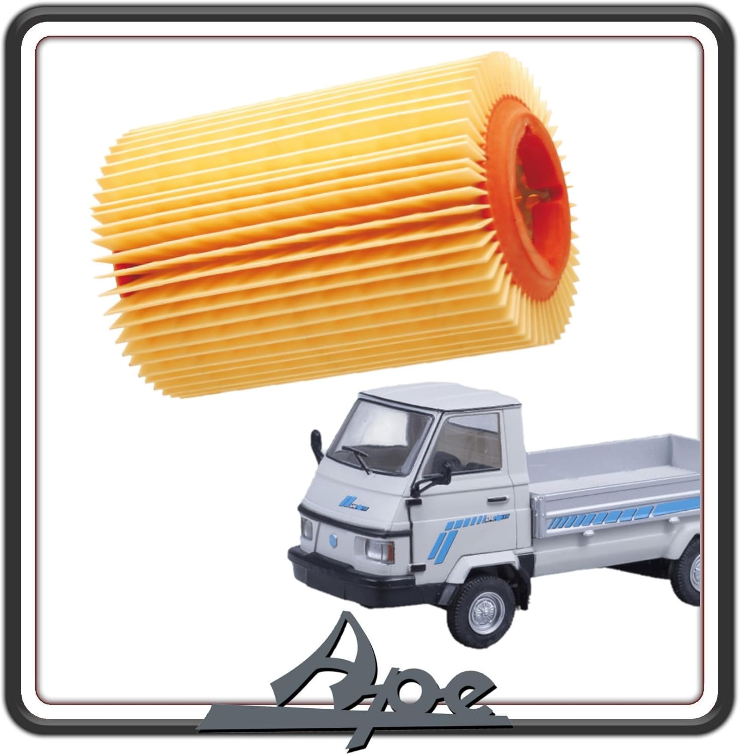 FILTRO ARIA ASPIRAZIONE PER PIAGGIO APE CAR - MAX DIESEL - APE POKER DIESEL ORIGINALE PIAGGIO 438017