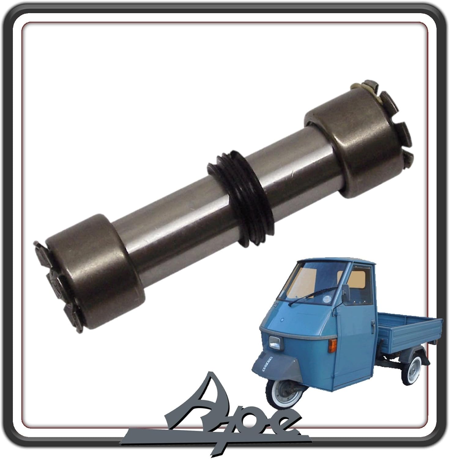 PERNO MOLLEGGIO FORCELLA FORCHETTA SOSPENSIONE ANTERIORE COMPLETO COMPATIBILE CON PIAGGIO APE 50 TUTTI I MODELLI FINO AL 1989 (MONOFARO).