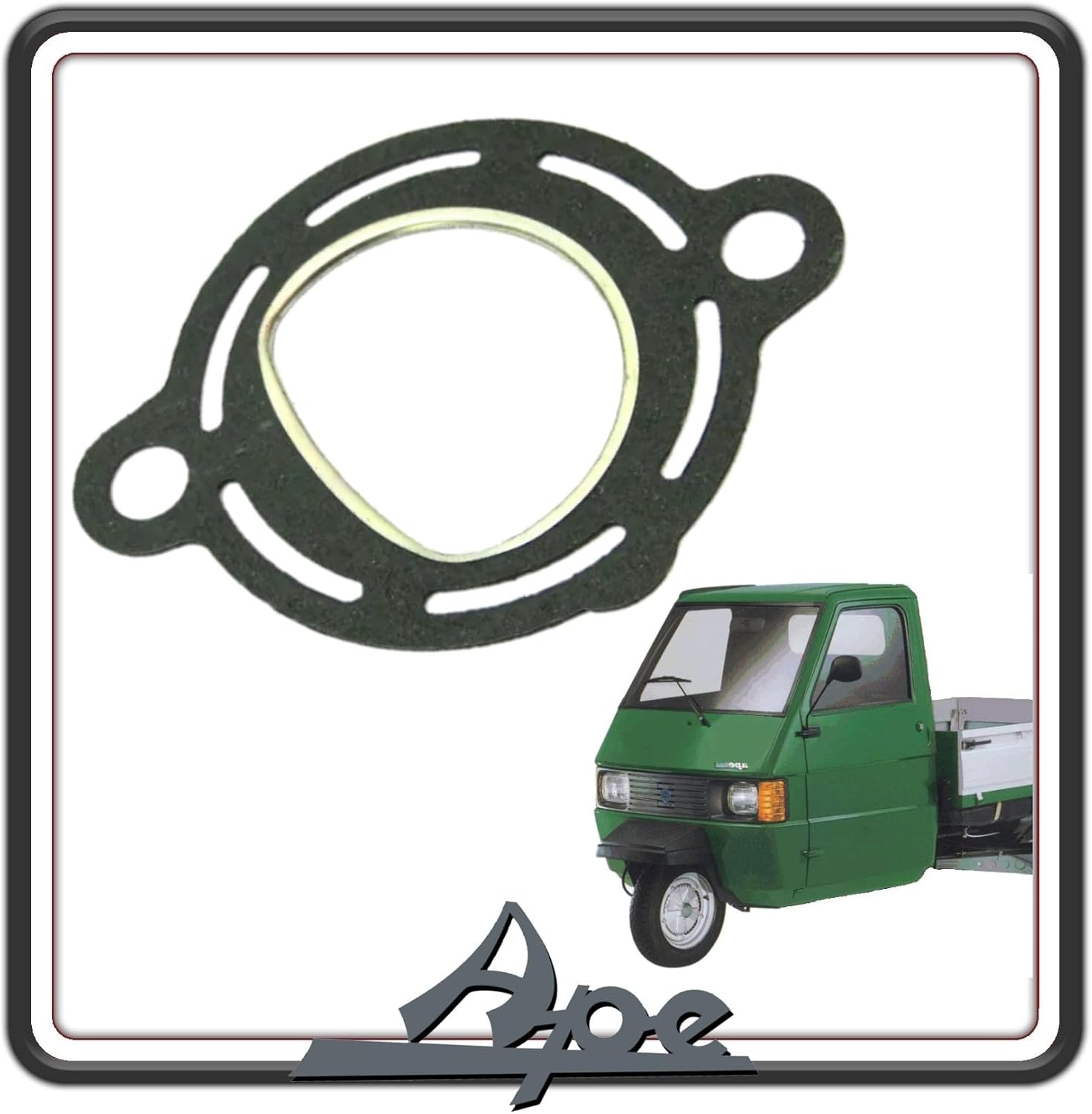 GUARNIZIONE SCARICO MARMITTA COMPATIBILE CON PIAGGIO APE CAR P2 - P3 - APE P501 - P601 - APE 602 - APE TM 703