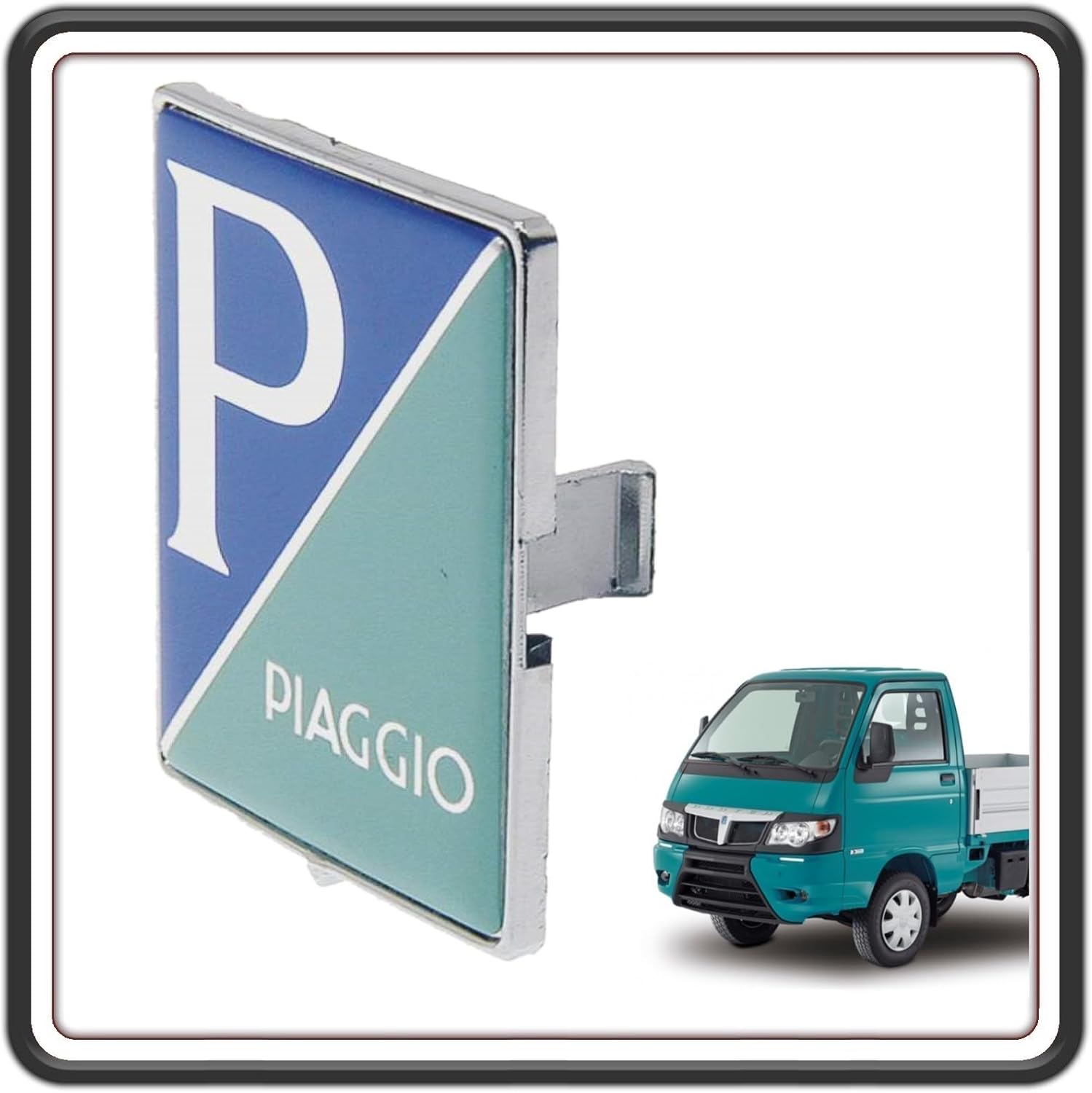 SCUDETTO STEMMA LOGO FREGIO ANTERIORE AD INCASTRO PER PIAGGIO VESPA SPRINT - VESPA PX - VESPA PRIMAVERA - VESPA ET4 - VESPA LX - VESPA GTS - GTV - GRANTURISMO - PIAGGIO PORTER - APE CALESSINO ORIGINALE PIAGGIO 576464