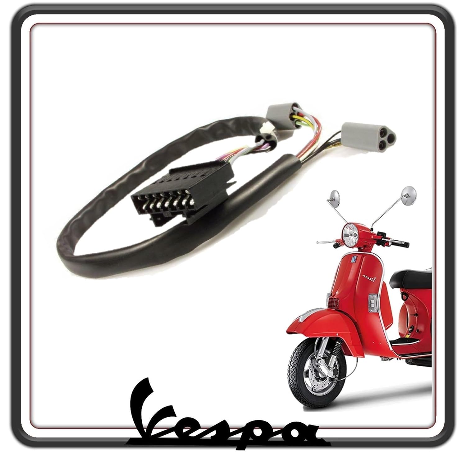 TRASMISSIONE FILO CAVO CABLAGGIO FISSAGGIO CONTACHILOMETRI CONTA KM CONTA CHILOMETRI PER VESPA PX 125-150 - 200 - ARCOBALENO ORIGINALE PIAGGIO 582964 (LEGGI DESCRIZIONE ARTICOLO).
