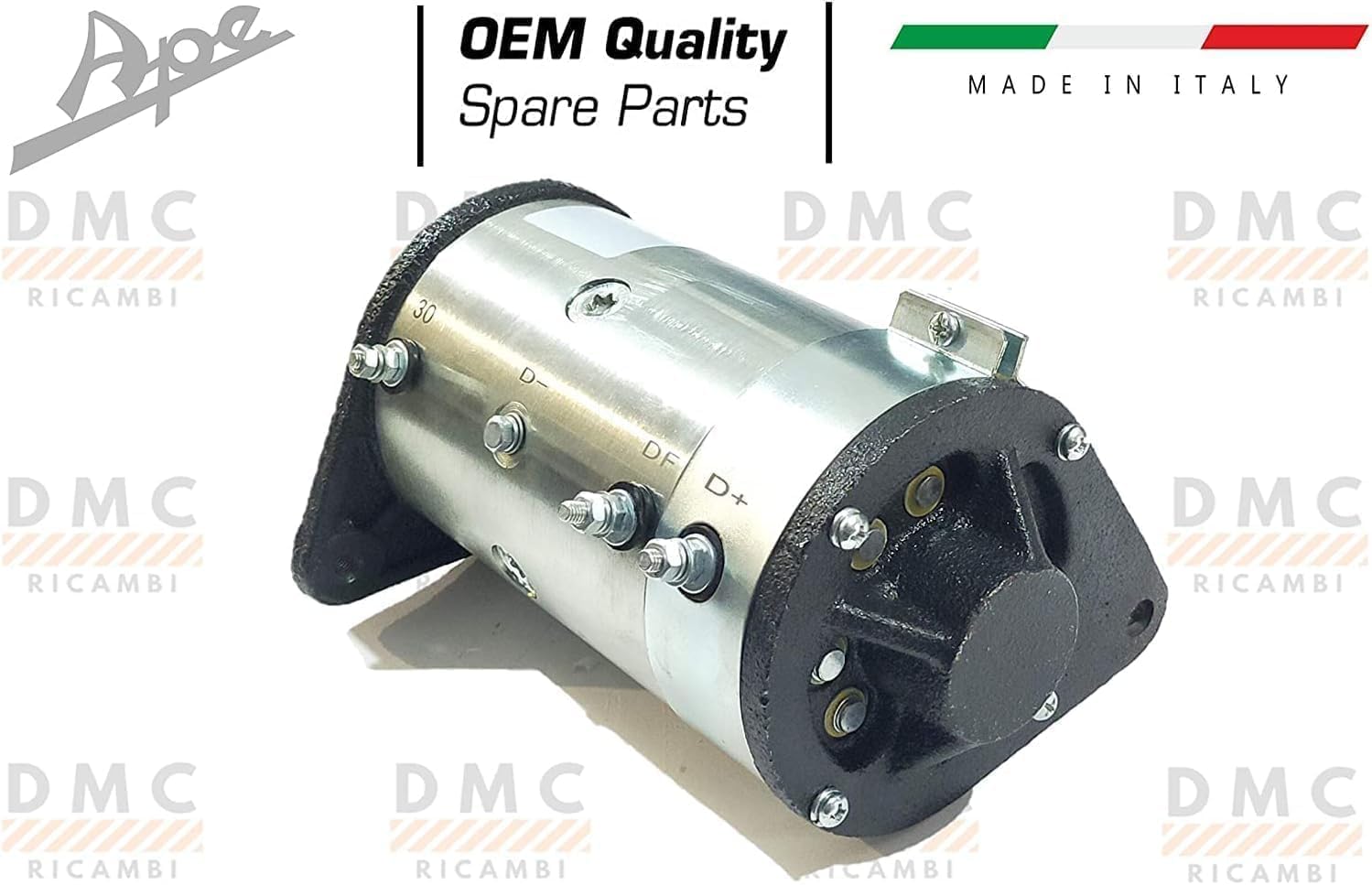 DINAMO MOTORE DINAMOMOTORE COMPLETO INDOTTO ALTERNATORE COMPATIBILE ADATTABILE PER PIAGGIO APE TM 703 TUTTI I MODELLI - APE 602 - APE 601 - APE 501 - APE CAR P2 P3.