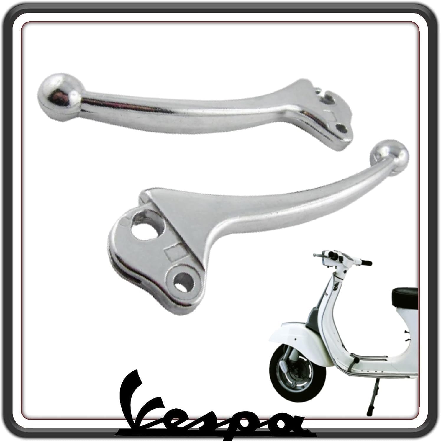 KIT COPPIA DUE LEVA LEVE FRENO E FRIZIONE COMPATIBILE PER PIAGGIO VESPA 50 SPECIAL - VESPA 125 PRIMAVERA - ET3 PRIMAVERA