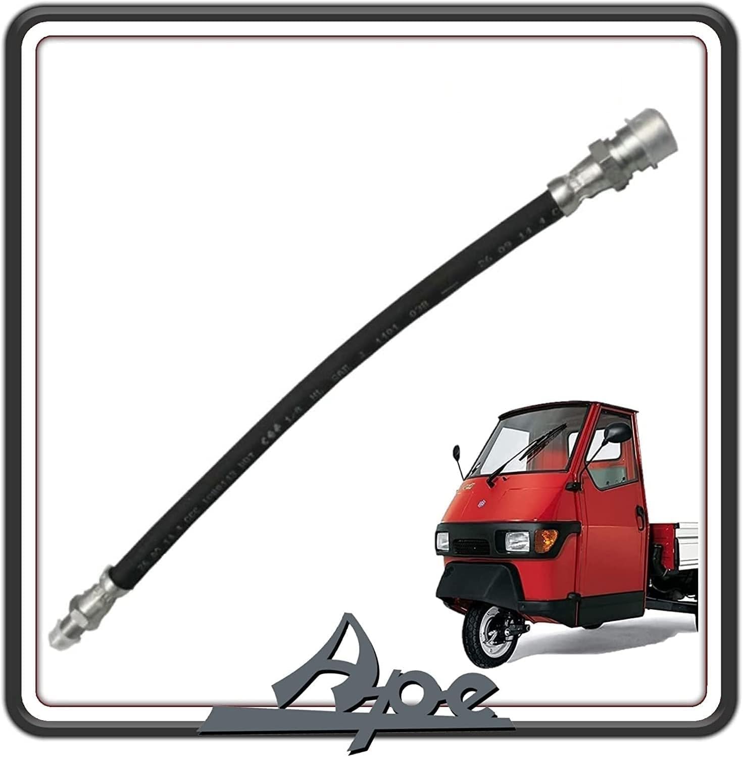 CAVO TUBO FLESSIBILE FRENO FRENI POSTERIORE PER PIAGGIO APE TM 703 BENZINA DIESEL – APE 602 - APE 50 - APE POKER BENZINA E DIESEL - APE CAR - MAX DIESEL - PIAGGIO QUARGO ORIGINALE PIAGGIO 174524