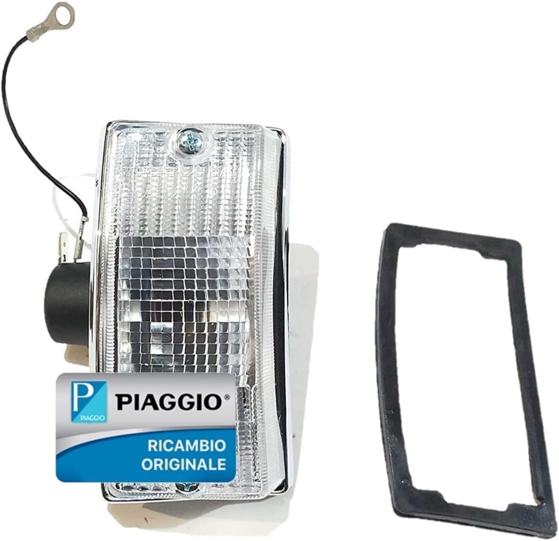 FANALINO FARO FRECCIA INDICATORE DI DIREZIONE ANTERIORE LATO DESTRO DX COMPLETO VESPA PX 125 150 200 - VESPA ARCOBALENO - VESPA LML STAR ORIGINALE PIAGGIO 638762
