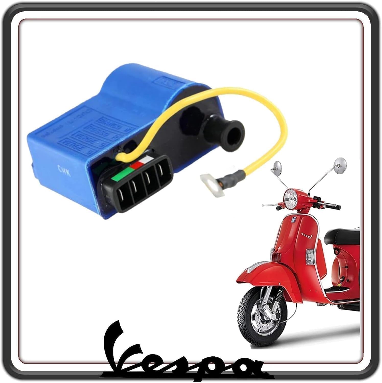 CENTRALINA ELETTRONICA ORIGINALE PER APE 50, VESPA PX 125/150, PXE ARCOBALENO, PK 50/50XL, PK 125 XL, FL 50/125, FL2 ORIGINALE PIAGGIO 244128